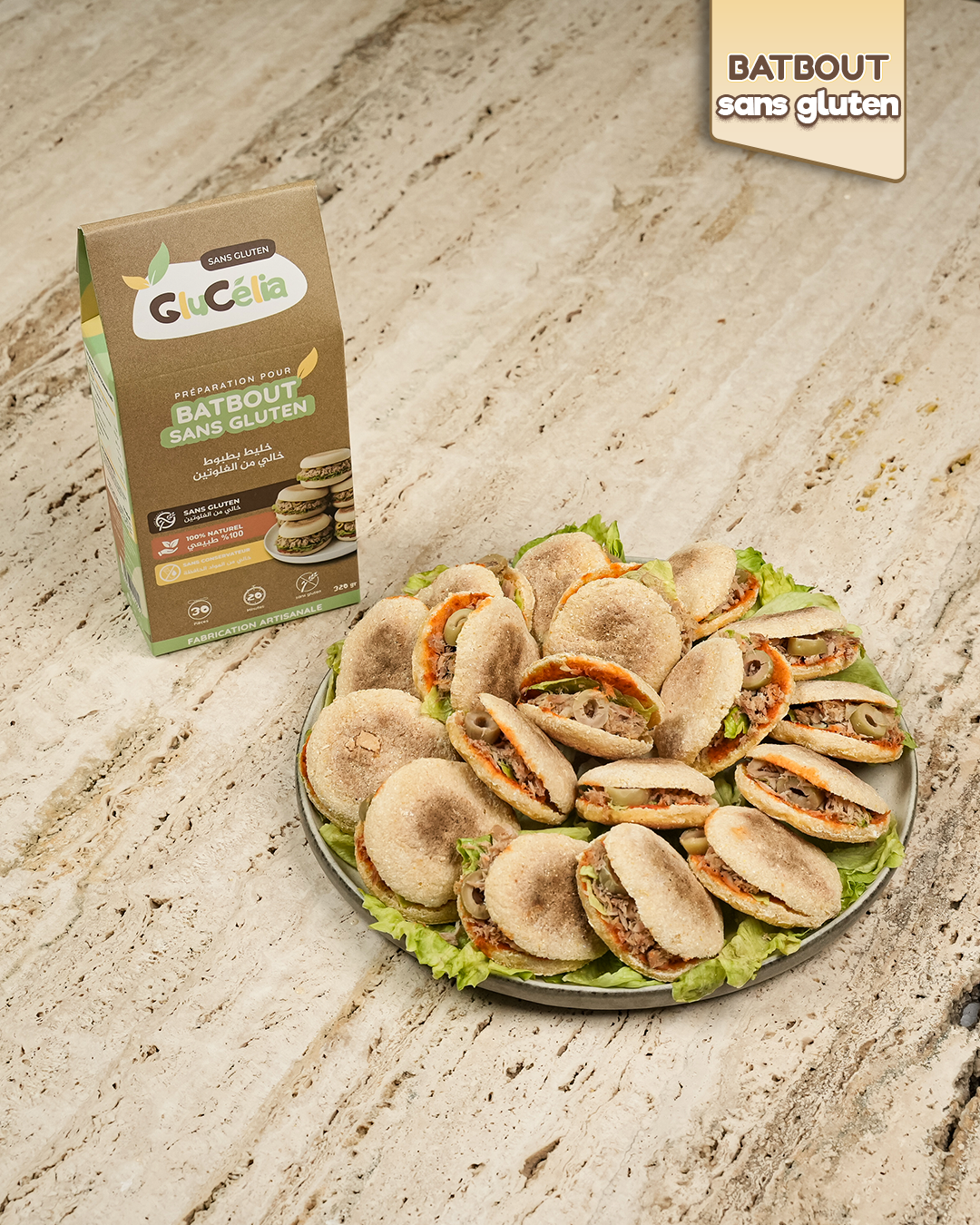 batbout sans gluten